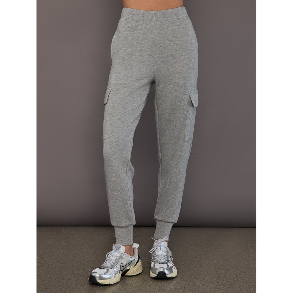 CARBON38 Cargo Jogger in Modal Luxe Heathered Gray Sz L Casual Lounge Soft